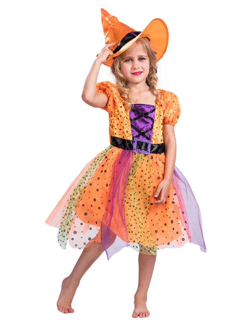 F68149 witch costume for girls